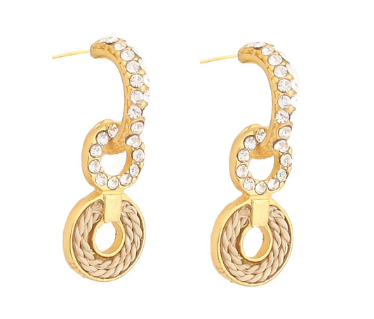 Yma Buriti Crystal Earrings
