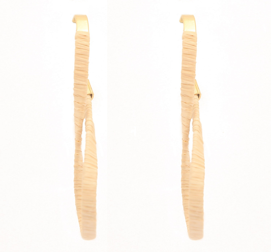 Hera Dangle Buriti Fiber Earrings