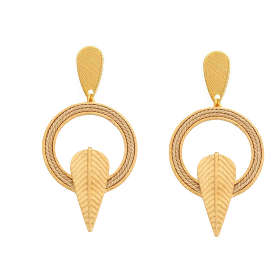 Cana Dangle Buriti Fiber Earrings