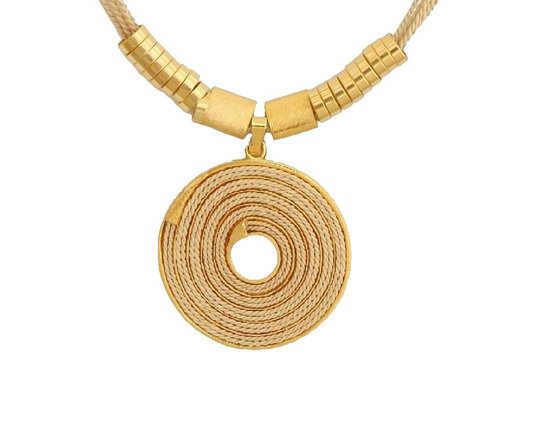 Orla Buriti Fiber Pendant Necklace