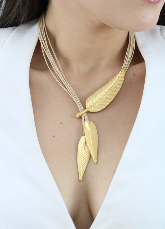 Cana Buriti Fiber Short Necklace