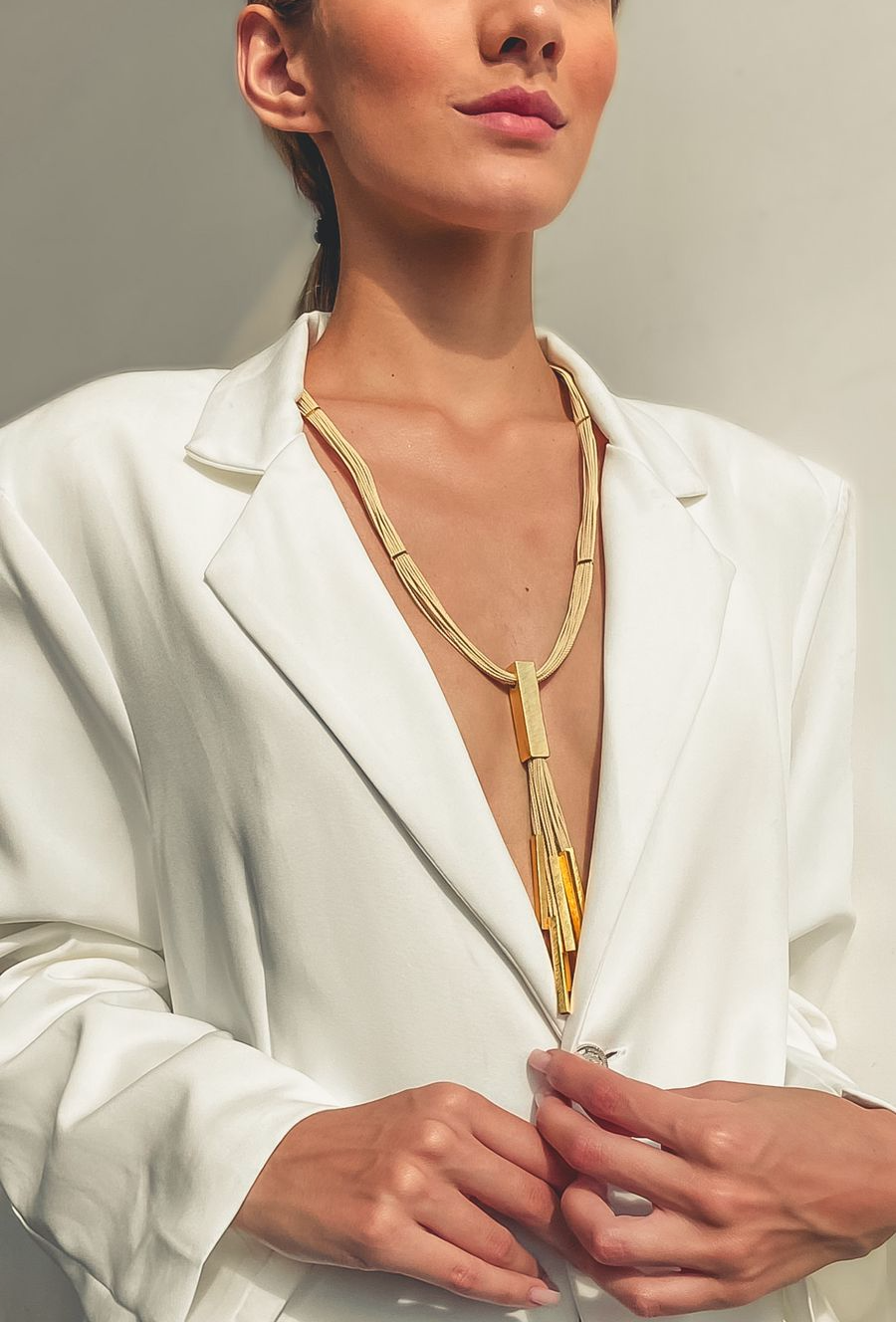 Rama Buriti Fiber Long Necklace