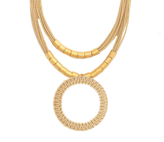 Aruna Buriti Fiber Pendant Necklace