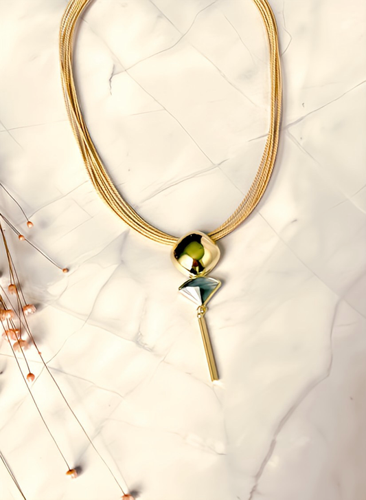Nuvra Buriti Fiber Smoky Quartz Necklace