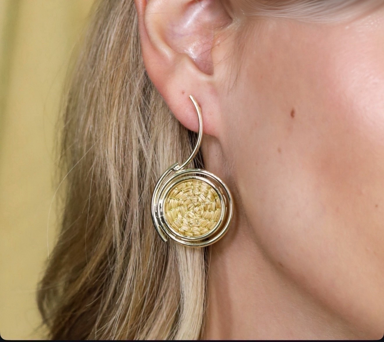 Solina Golden Grass Earrings