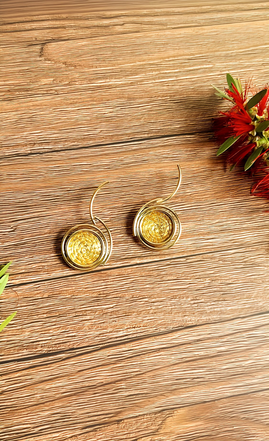 Solina Golden Grass Earrings
