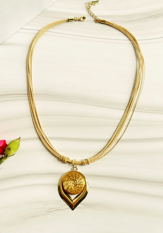 Ymani Golden Grass Necklace