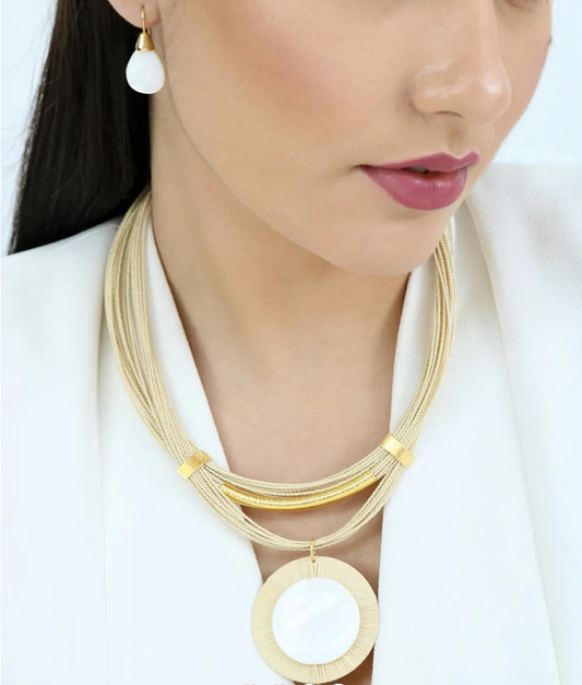 Mira Mother of Pearl Necklace
