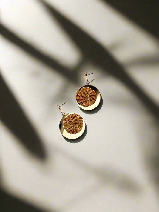 Soana Golden Grass Earrings