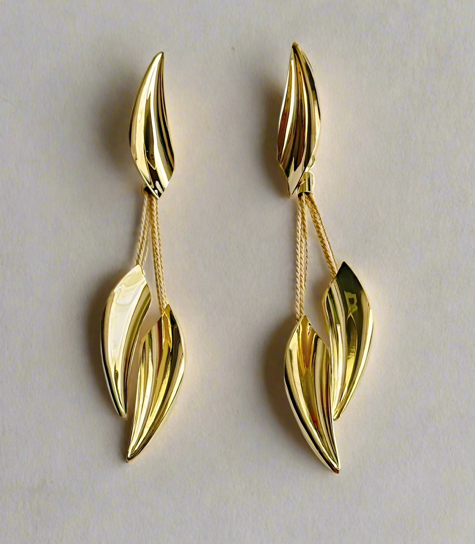 Savya Buriti Fiber Long Earrings