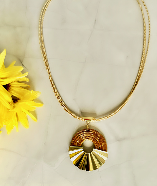 Zaraí Golden Grass Necklace
