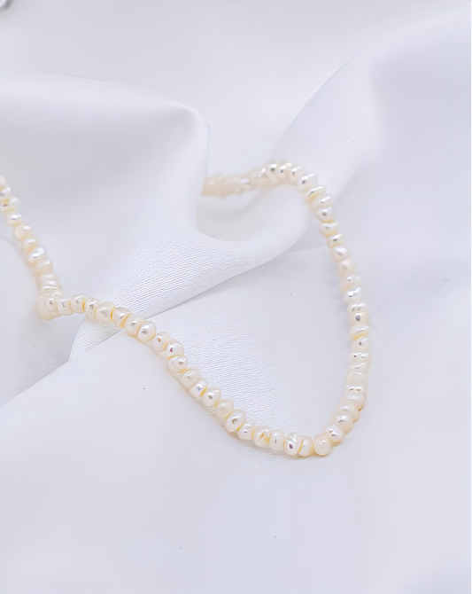 Choker with Mini Freshwater Pearls