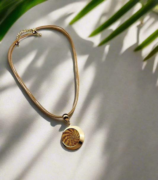 Soana Golden Grass Necklace