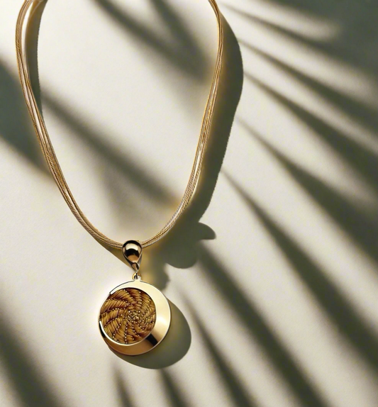 Soana Golden Grass Necklace