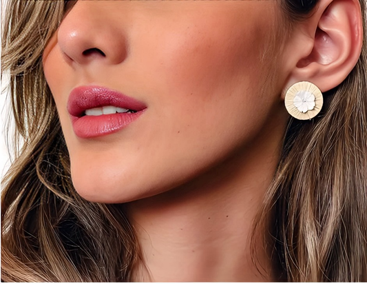 Isla Mother of Pearl Stud Earrings