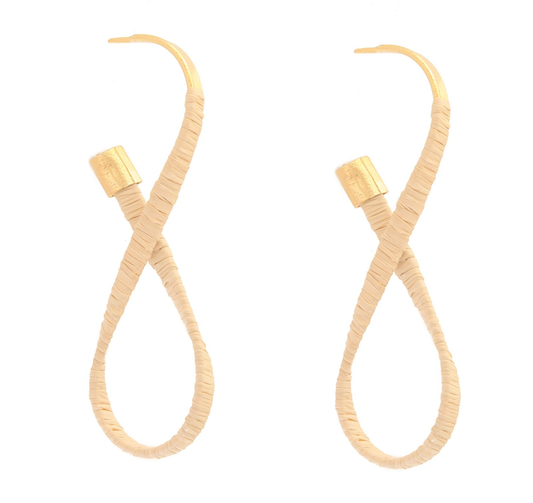 Hera Dangle Buriti Fiber Earrings