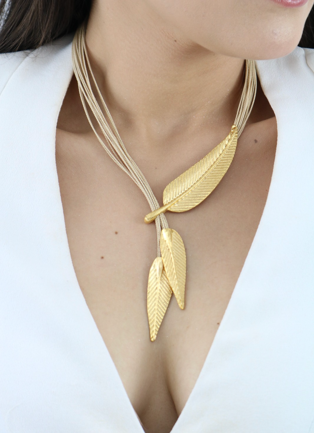 Cana Buriti Fiber Short Necklace