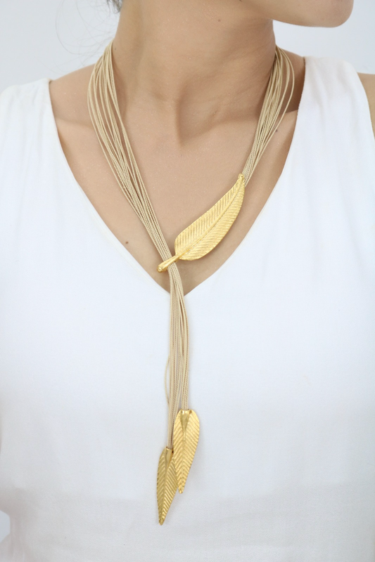 Cana Buriti Fiber Long Necklace