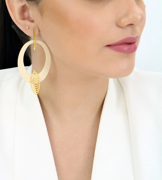 Lysa Buriti Fiber Earrings