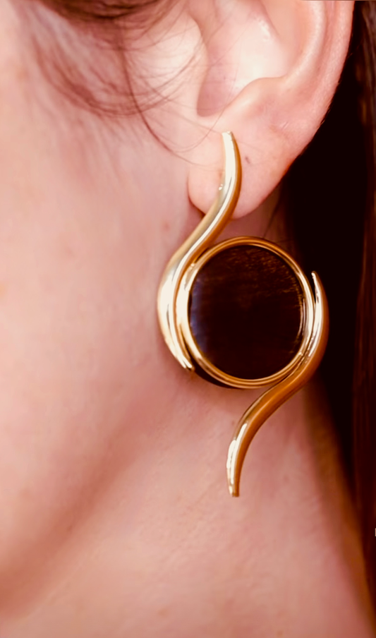 Kaori Natural Wood Earrings