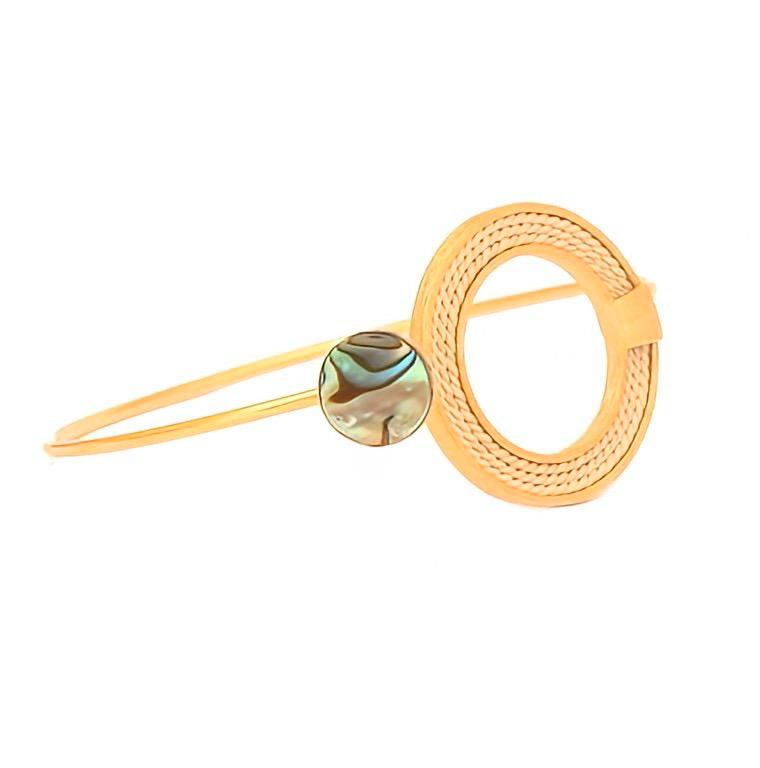 Lira Abalone Cuff Bracelet