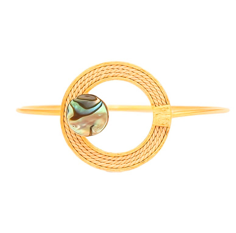 Lira Abalone Cuff Bracelet