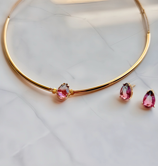 Eloé Buriti Fiber Earrings & Necklace Set